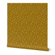 Mustard Yellow Mountain Biking Line Art Dispersed Minimal Outdoor Sports perfect for Bandanas, Sheets, Quilts, and Kids Apparel