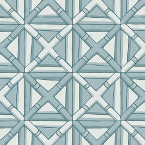Bamboo Ceiling - Large - Dusty Aqua - Non-Directional, Ceiling Wallpaper