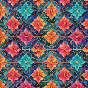 Tropical Moroccan Jewel Mosaic