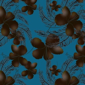 tropical floral non directional wallpaper duvet cover