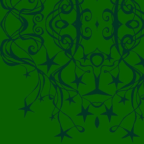 swirls_and_stars_kaleidoscope_Greeny_green