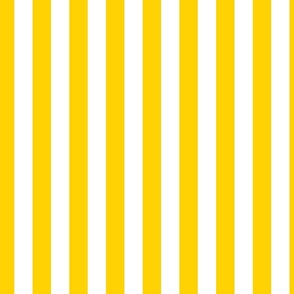 Vertical Cabana Stripe Narrow | Primary Yellow