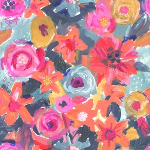 Flower Field Abstract Wallpaper