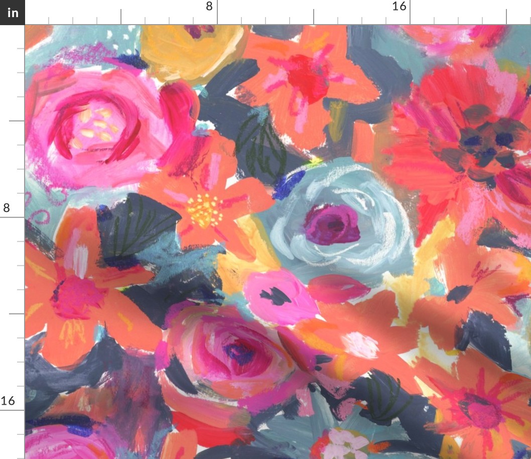 Flower Field Abstract Wallpaper