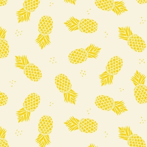 Pineapple | yellow on cream | large