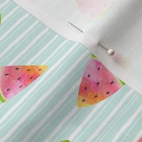 Watermelon Wedges – Summer Fruit (baby green stripe)