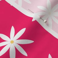 Wildflower Delight: Daisy Dreams: An Enchanting Botanical Print in Pink Large