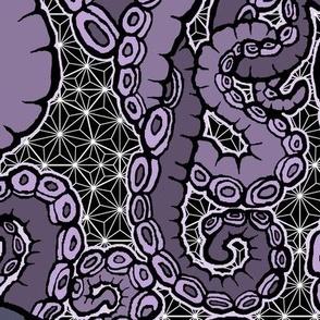 (L) Viola Tentacoli! Purple 24x32 LeonardosCompass Octopus Tentacles Tentacle 15225257