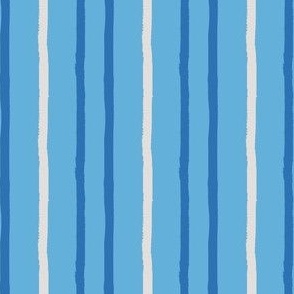 blue and white strips