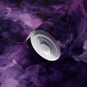 Purple and white smoke on black