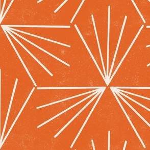 Orange Deco Sunburst - Texture