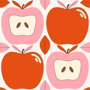 Apple Delight - Red and Pink - Large Scale 