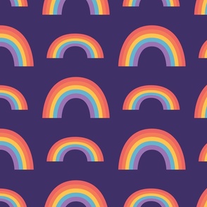 Rainbow Pattern 1 - Purple