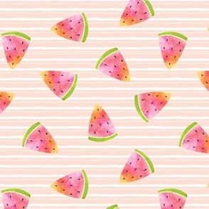 Watermelon Wedges – Summer Fruit (petal pink stripe)