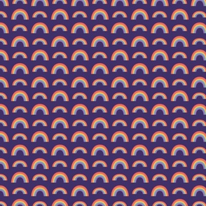 Rainbow Pattern 1 - Purple - Small Scale