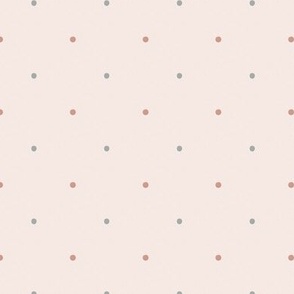 Festive Halloween polka dot blender print light peach bckgd