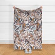 Boho dynamo marble sienna pink blue large scale