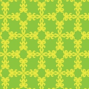 Lemon Lime Damask