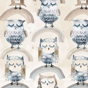 little blue owls 6 in