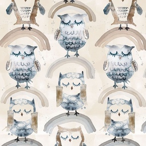 little blue owls 12 in