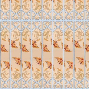 Art Nouveau Butterfly Panels