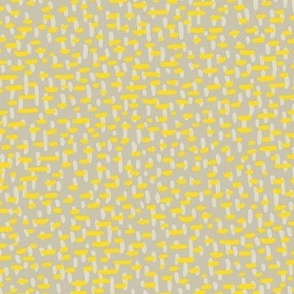 322 - Large scale textured rustic crossover hand drawn dashes in taupe, beige and golden yellow, for uplifting sunny children and baby apparel, nursery bedlinen, kitchen wallpaper
