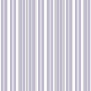 Elegant Triple Stripes on Pastel Lilac Background, Small Scale