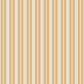 Elegant Triple Stripes on Orange Background, Small Scale