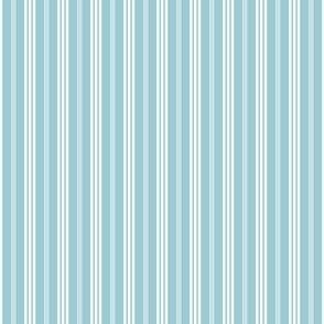 Elegant Triple Stripes on Baby Blue Background, Small Scale