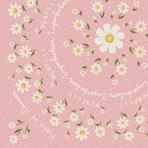 Ditsy Daisy flower field flowercore  non-directional perfectly imperfect 