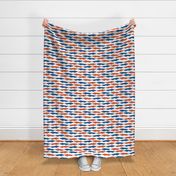 alligators fabric - florida gator blue and orange gators 10in