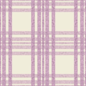 Ivory orchid large scale plaid