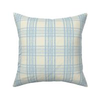 Ivory blue plaid