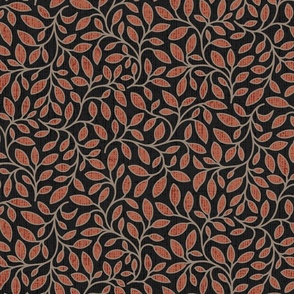 Foliage in autumn (black, red, 12 inch)
