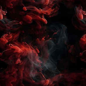 Red Smoke on Black