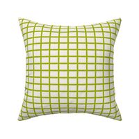 Grid Lime Green Wonky Stripes Minimal Geometric Blender Fabric