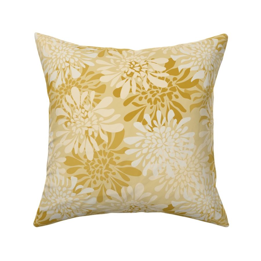 Summer Florals Gold bloom KM05 Large scale