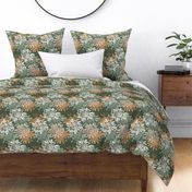 KM10 Summer Florals_Retro green_ Large scale