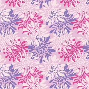 KM13 Summer Florals_Bright pink_ Large scale