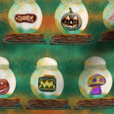 Spooky Filled Halloween Jars