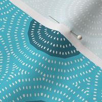 Cyan geometric circles /  small