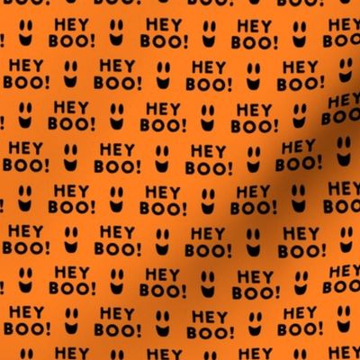 (small scale) Hey Boo! - Ghost Halloween - Black/Orange - LAD23