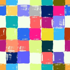 Painted Colorful Squares