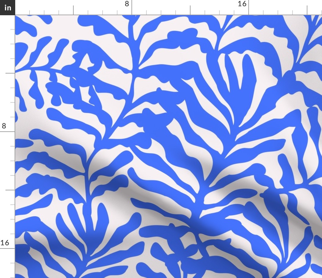 Blue Matisse Leaves