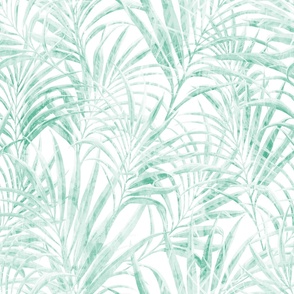 Subtle Mint Palms