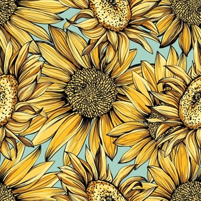 Sunflowers pattern1