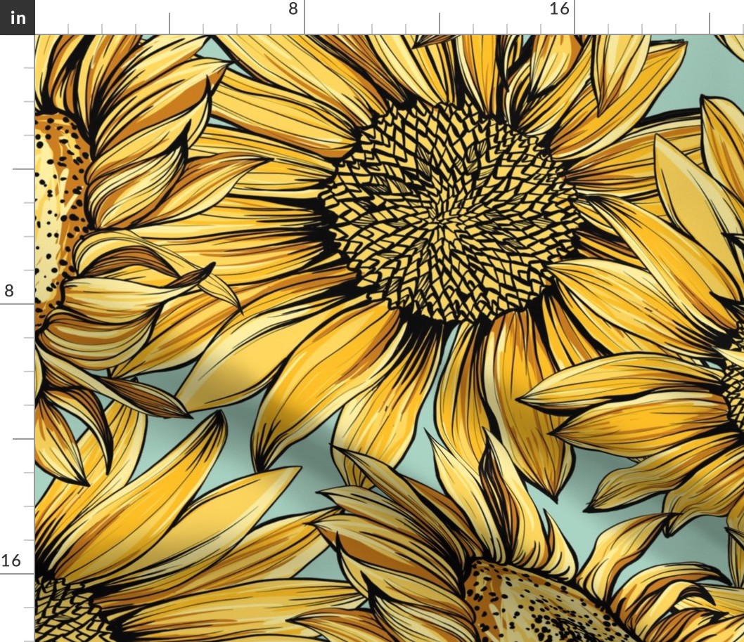 Sunflowers pattern1