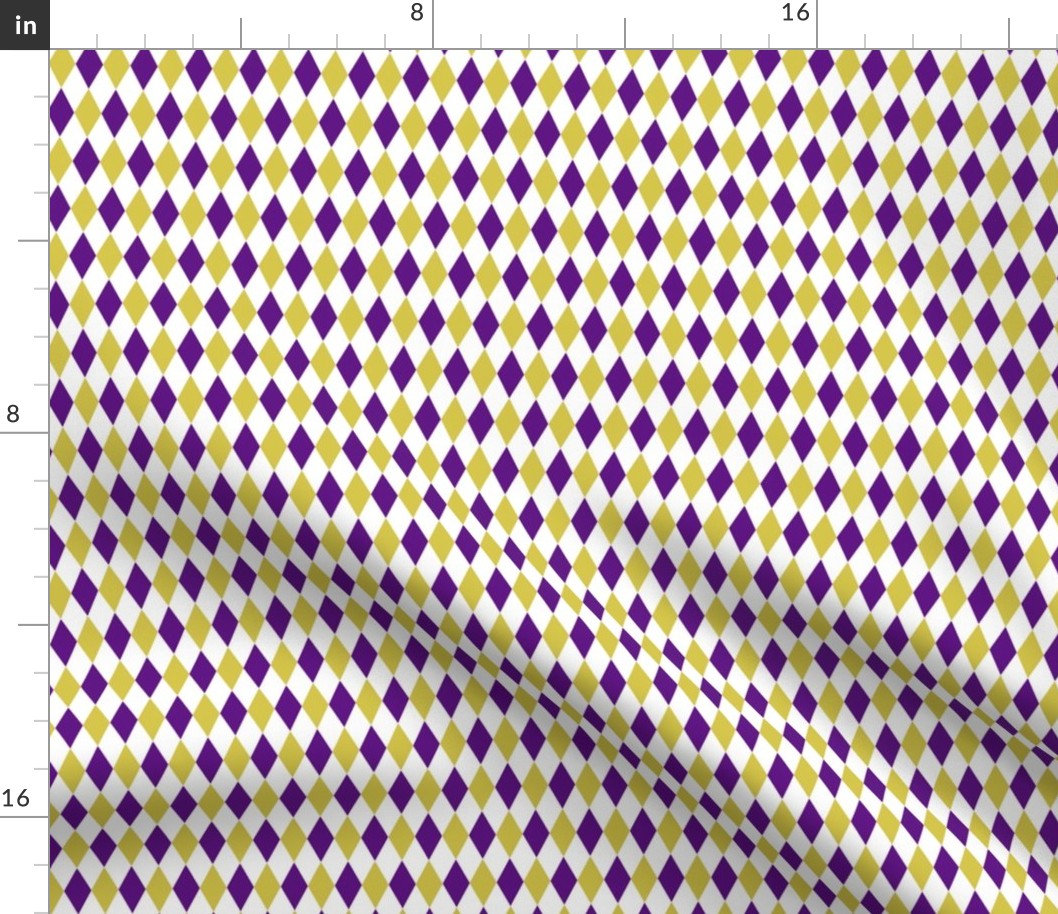 harlequin diamond purple gold small