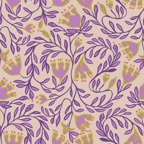 French provencal floral trailing lavender