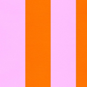 LARGE • Happy stripes 3. Pink and Orange #bold #stripes #orangeandpink #barbie